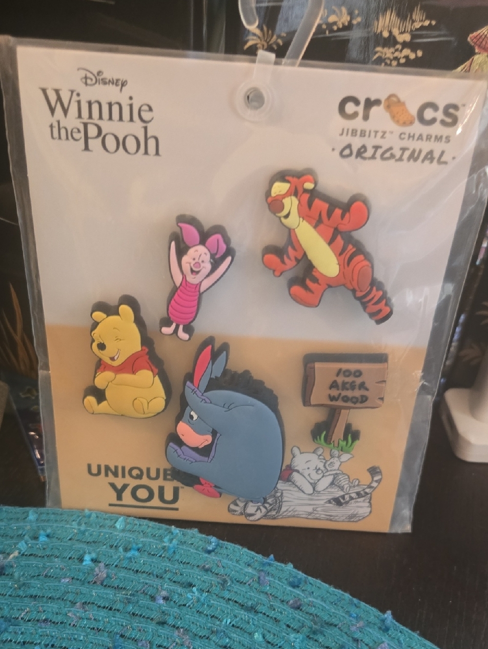 CROCS Winnie the Pooh Jibbitz Charms – Yellow, Pink, Orange, Blue, Gray